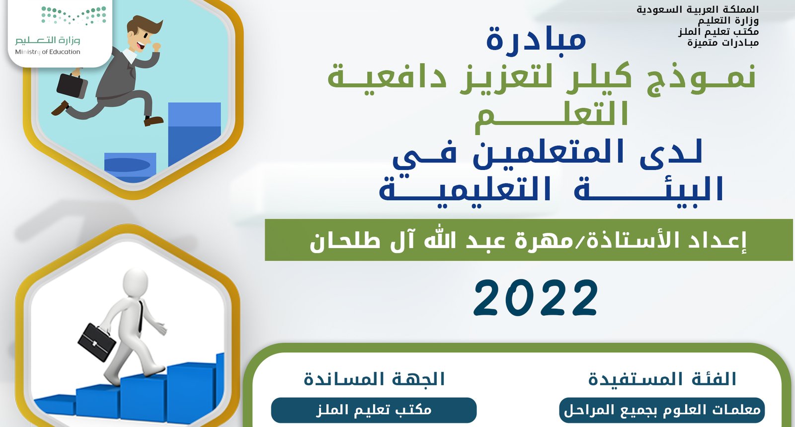 غلاف مبادرة نموذج كيلر ARCS لتعزيز دافعية التعلم المنشورة في مجلة SCP